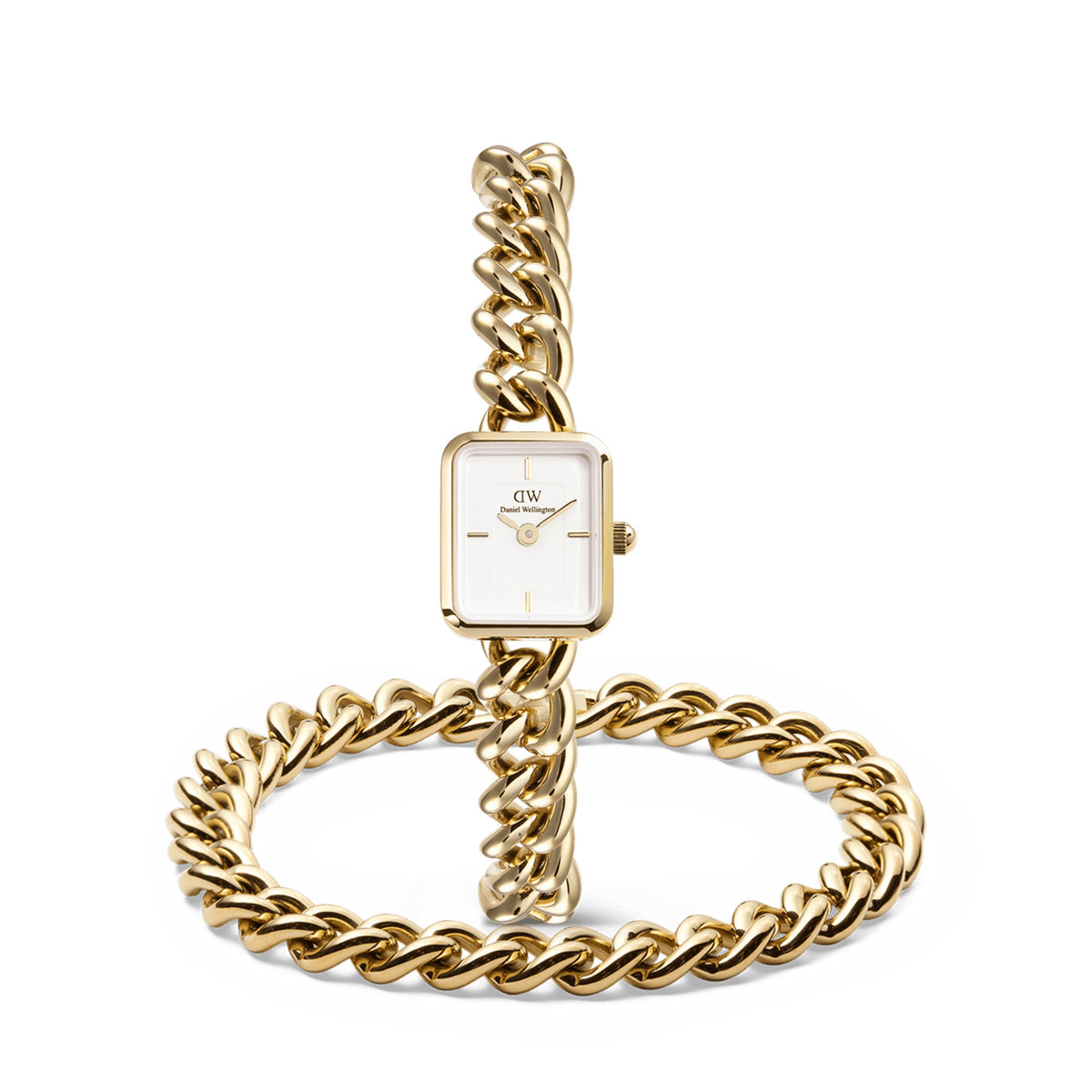Jolie Chain + Chunky Chain Bracelet Gold
