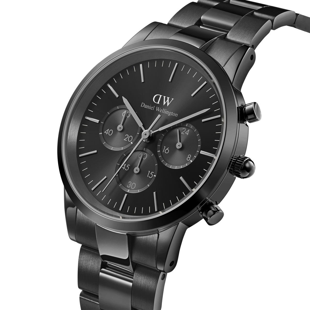Iconic Chronograph Link Onyx Black