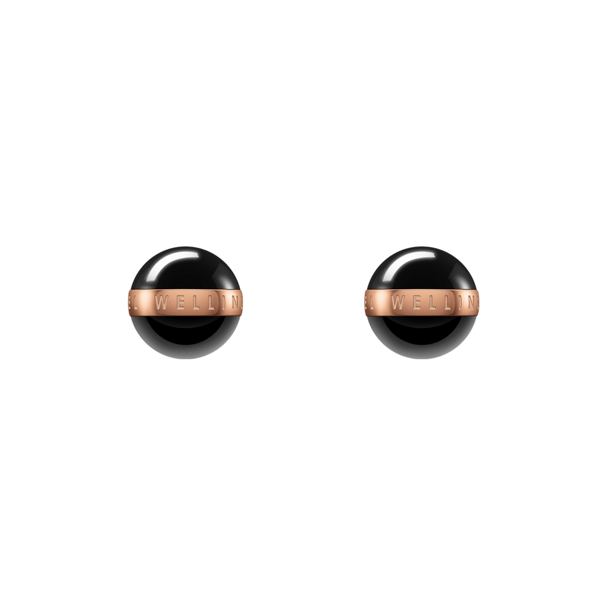 Aspiration Earrings Rose Gold Black