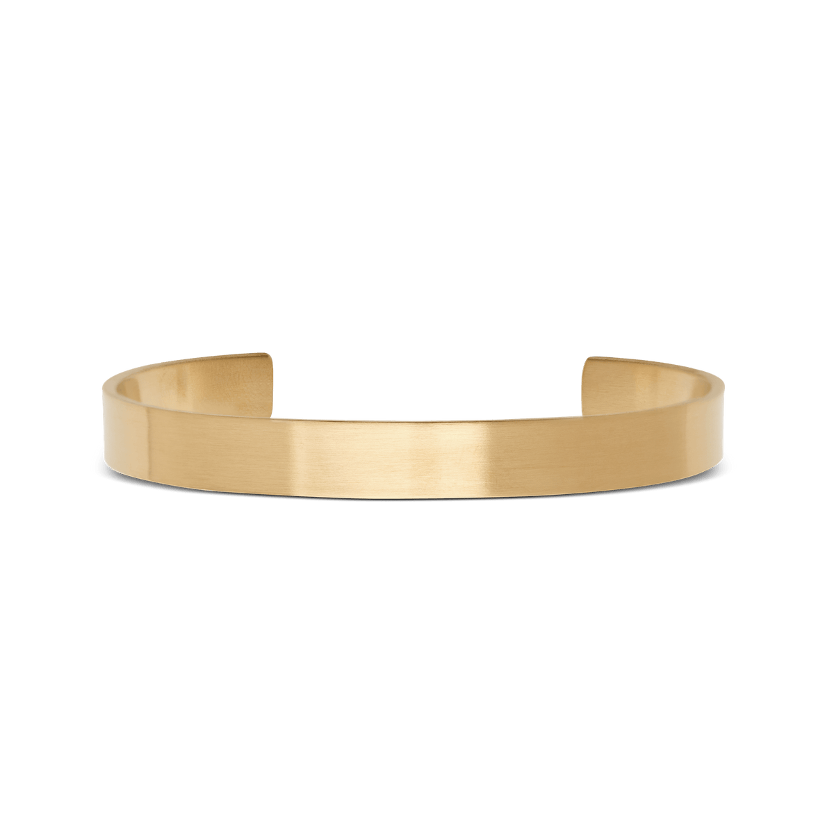 Line Cuff Brushed Gold 7mm