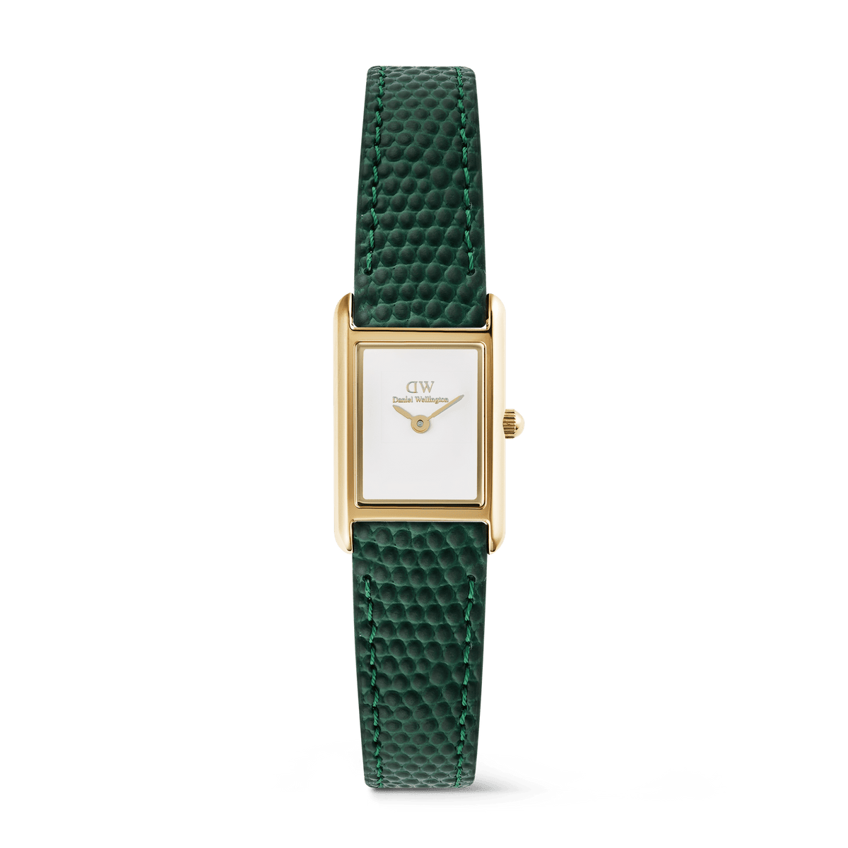 Bound Mini Green Lizard White Gold