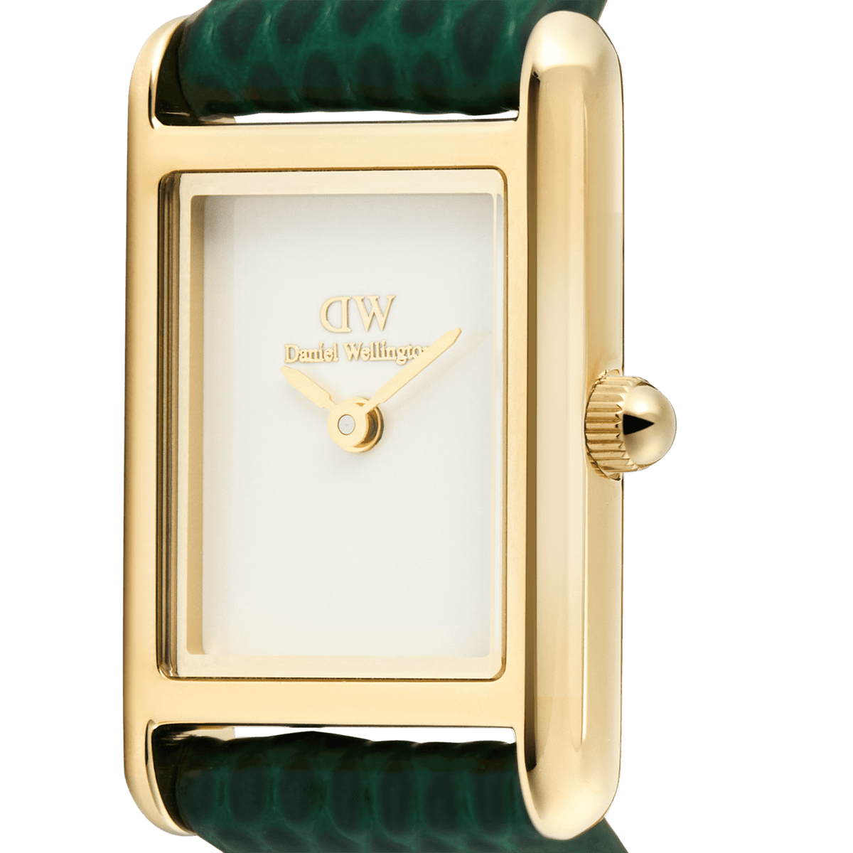 Bound Mini Green Lizard White Gold