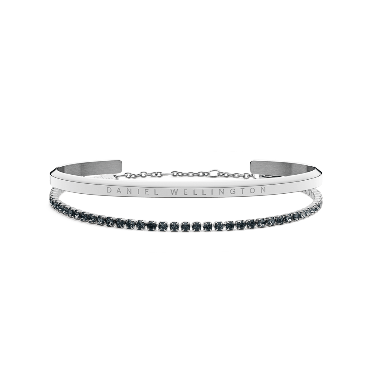 Classic & Tennis Bracelet Nightfall Silver