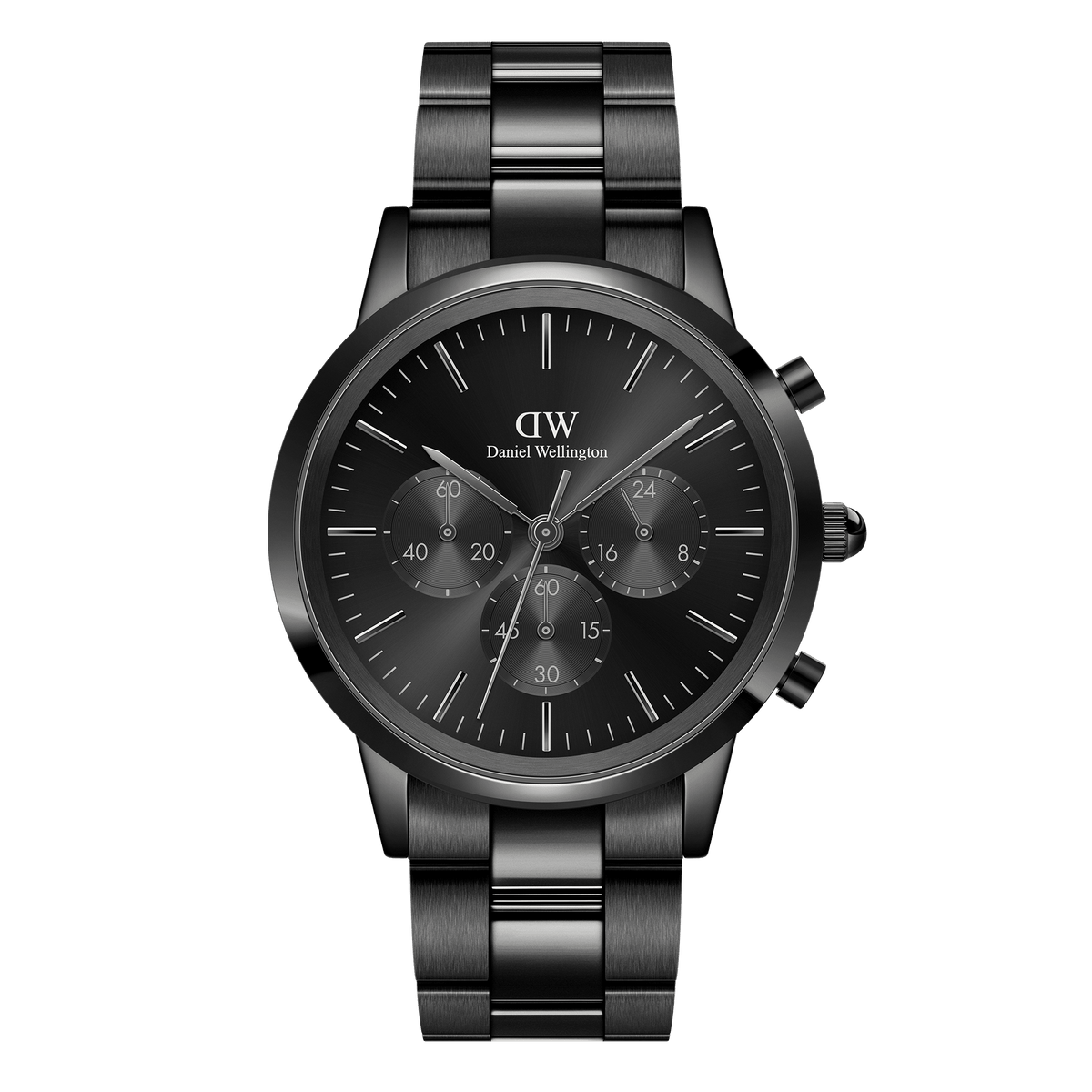Iconic Chronograph Link Onyx Black