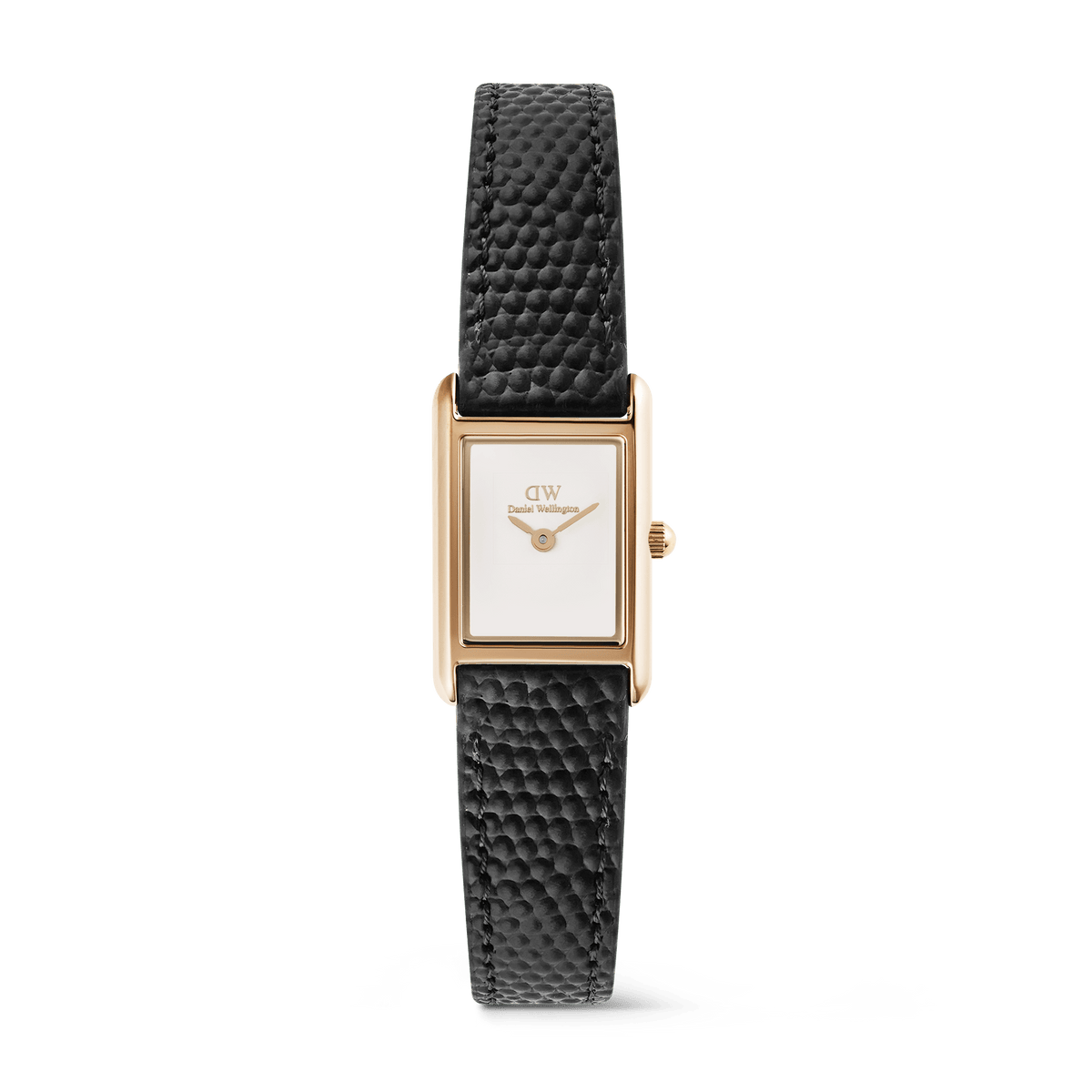 Bound Mini Black Lizard White Rose Gold