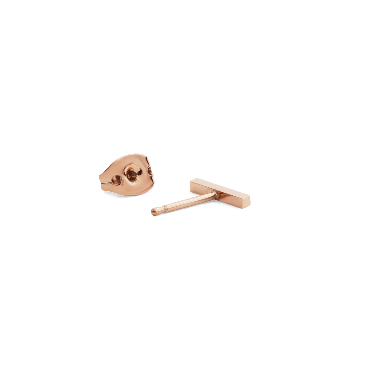Crystal Bar Stud Rose Gold