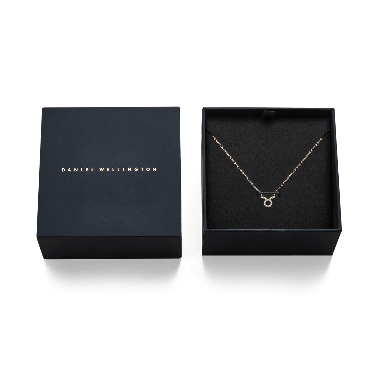 Crystal Zodiac Chain Necklace Gold