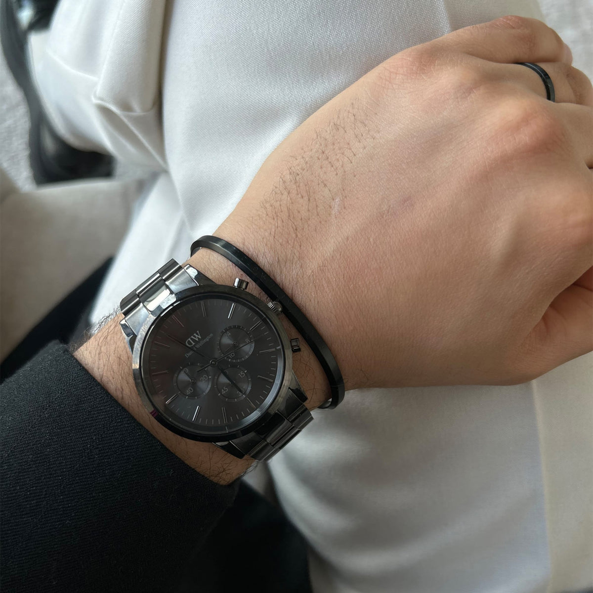 Iconic Chronograph Link Onyx Black
