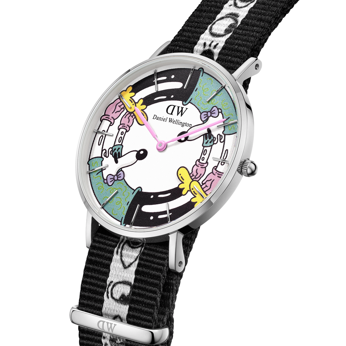 STEVEN HARRINGTON X DW SET: NATO MULTICOLOR PRINTED DIAL & STRAP