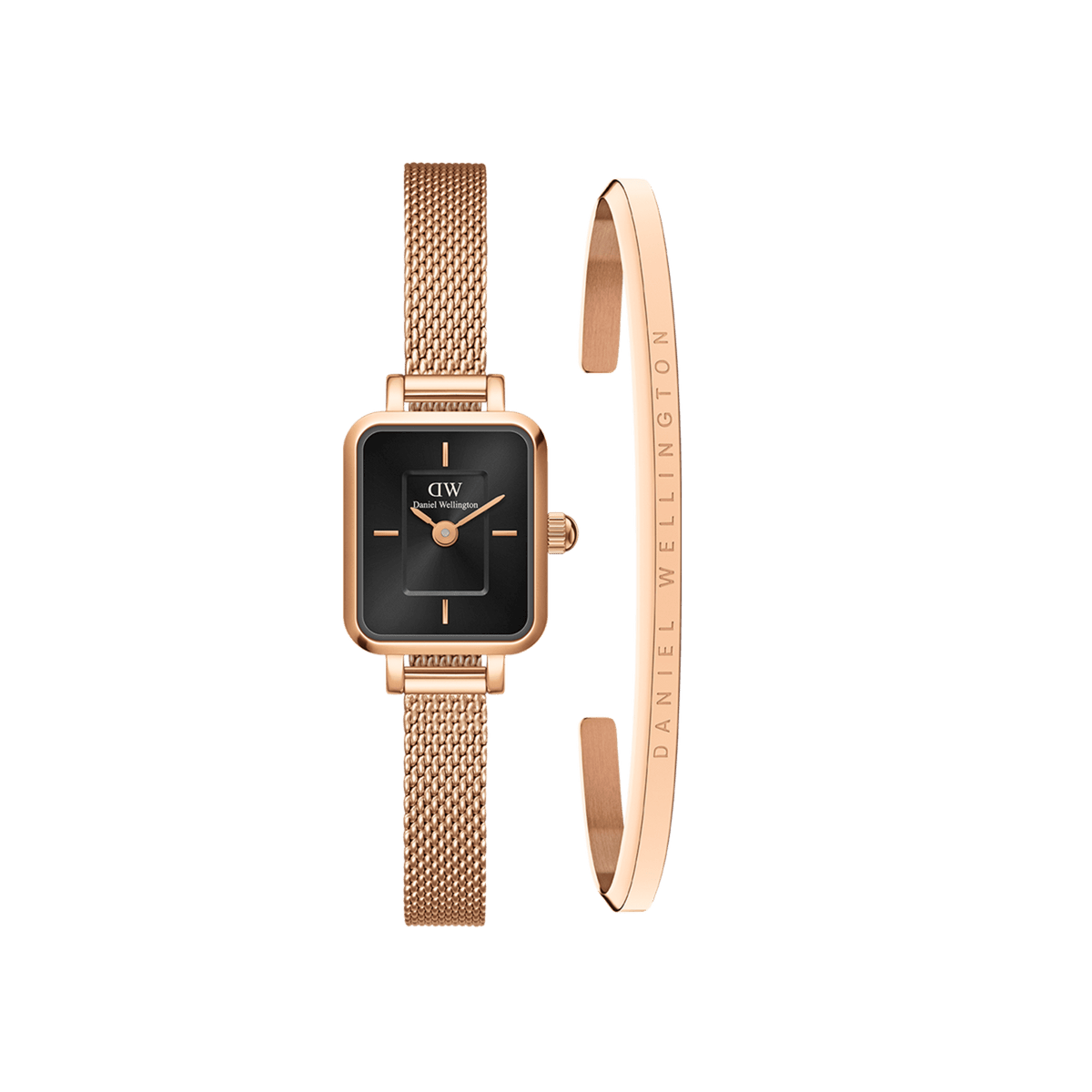 Quadro Mini Melrose + Onyx Classic Bracelet Rose Gold