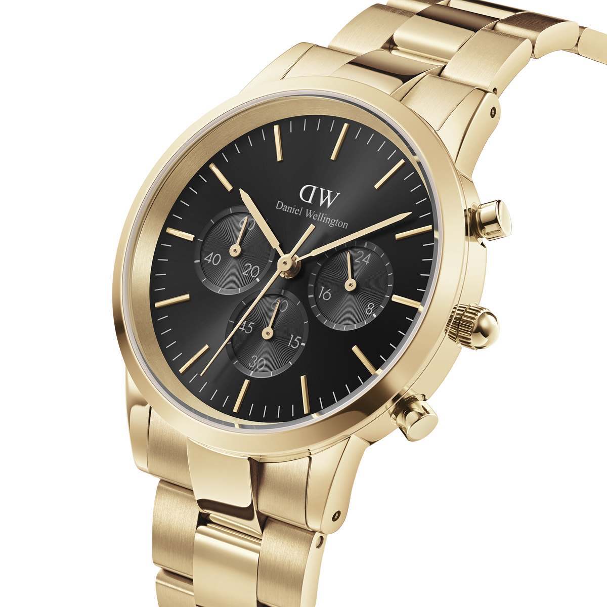 Iconic Chronograph Link Onyx Gold