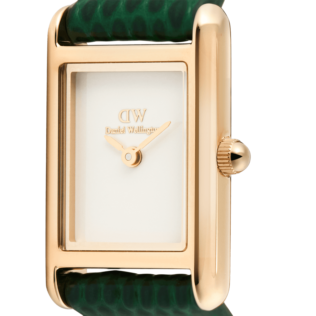 Bound Mini Green Lizard White Rose Gold
