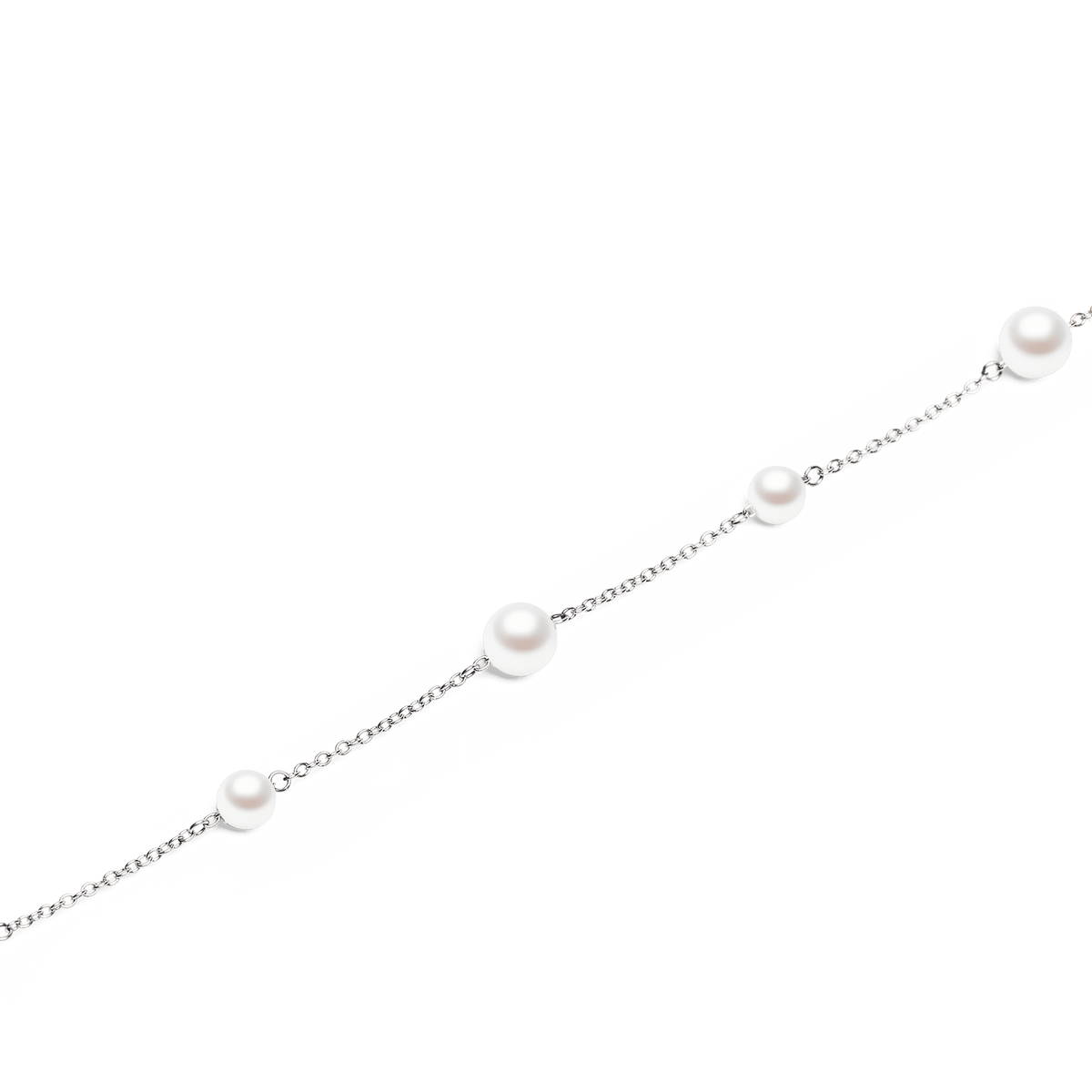 Pearl Step Bracelet Silver