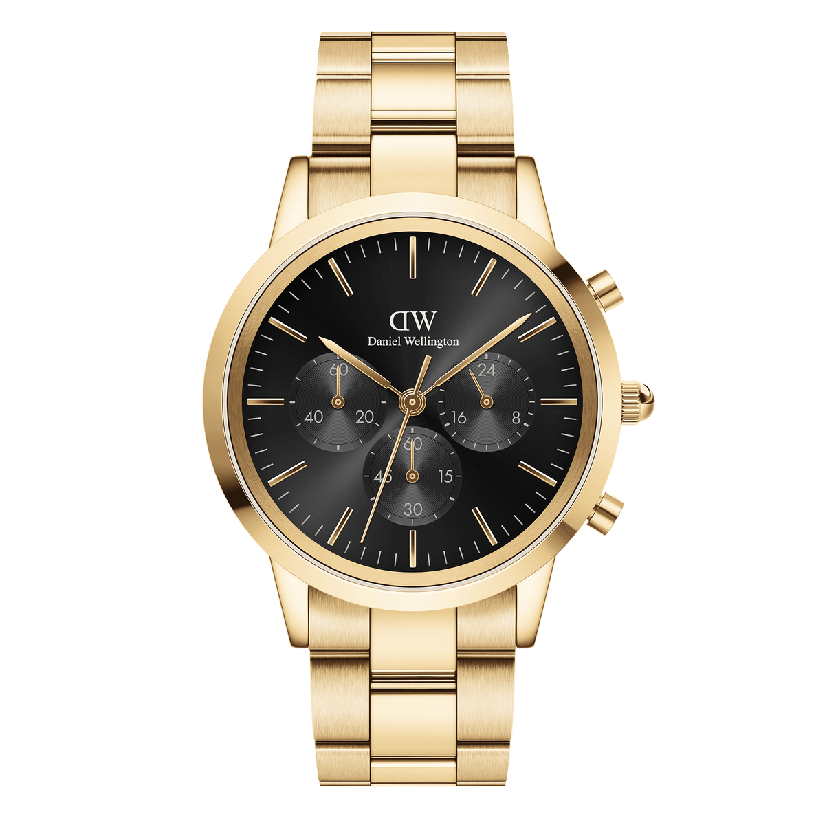 Iconic Chronograph Link Onyx Gold