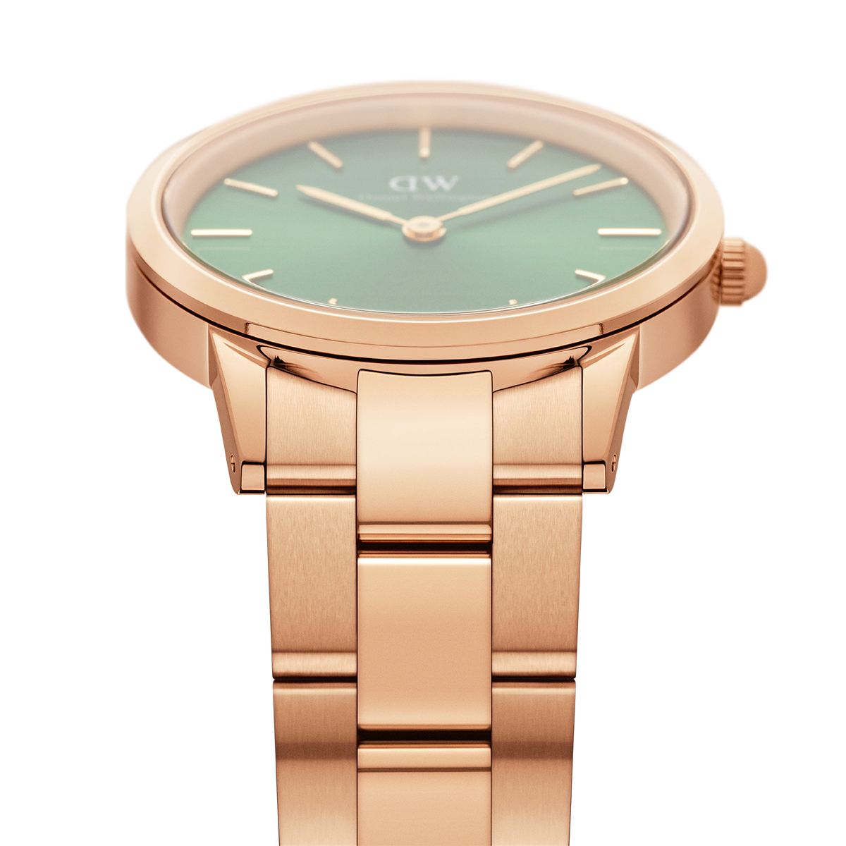Iconic Link Emerald Green Rose Gold