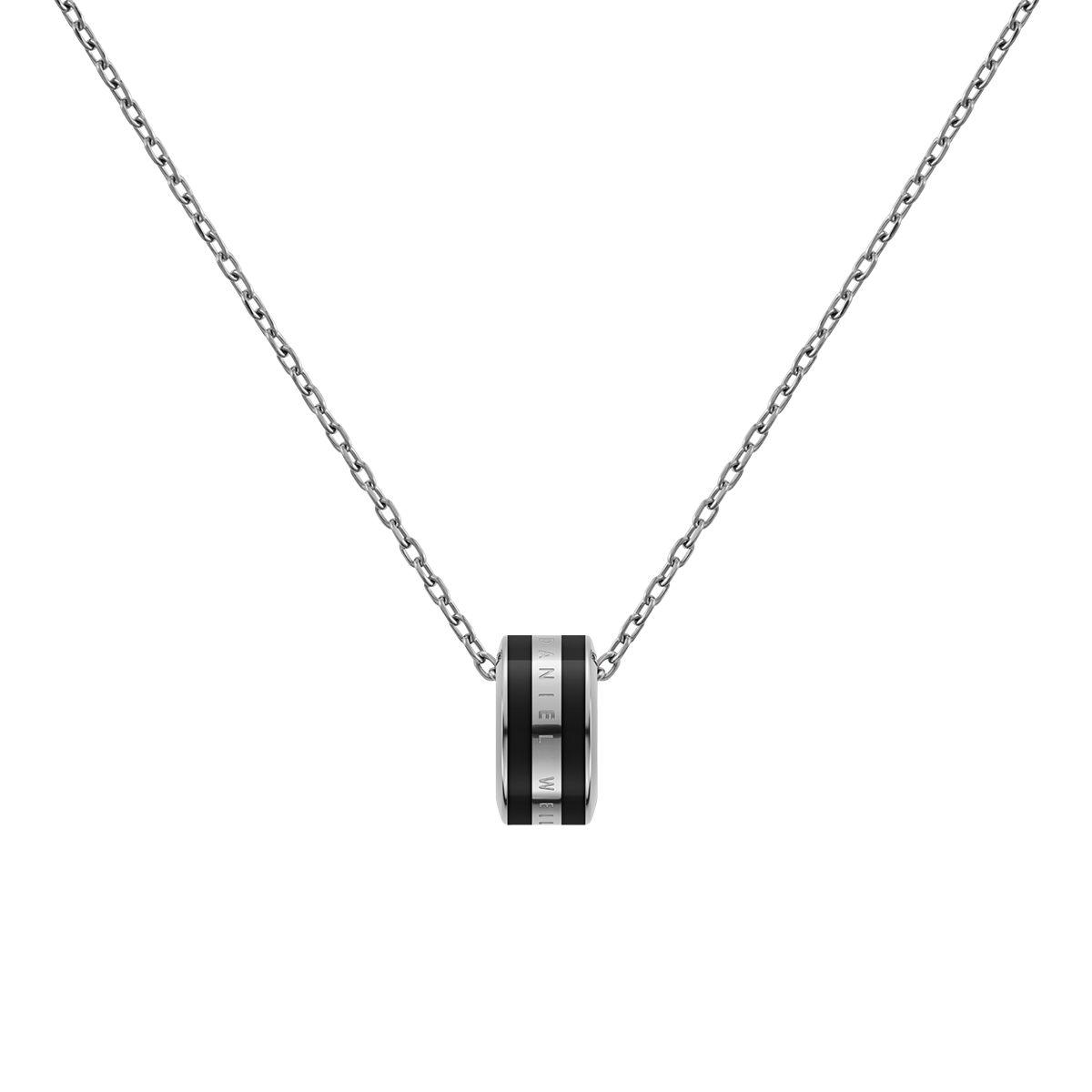 Emalie Necklace Silver Black