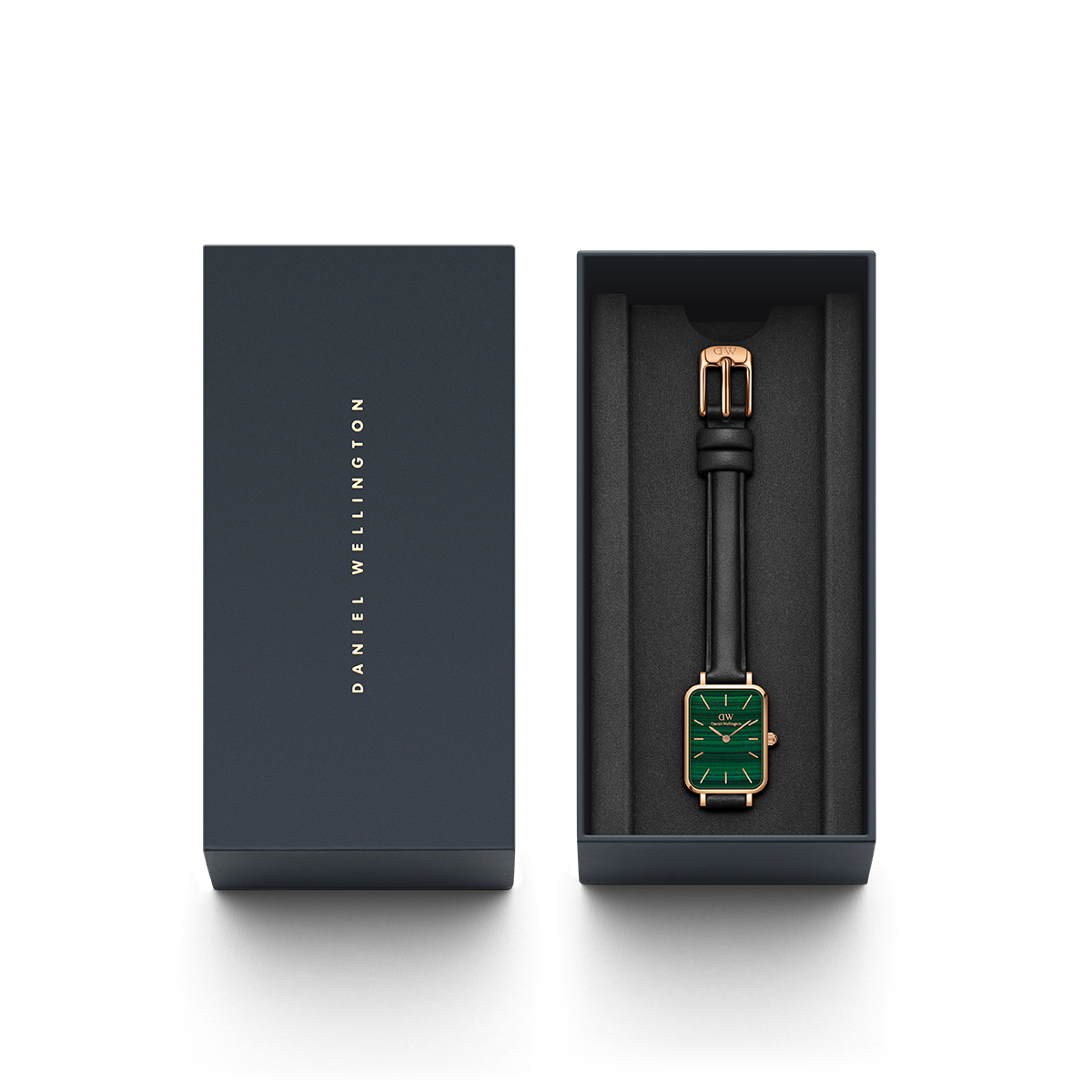 Quadro Pressed Sheffield Green Rose Gold