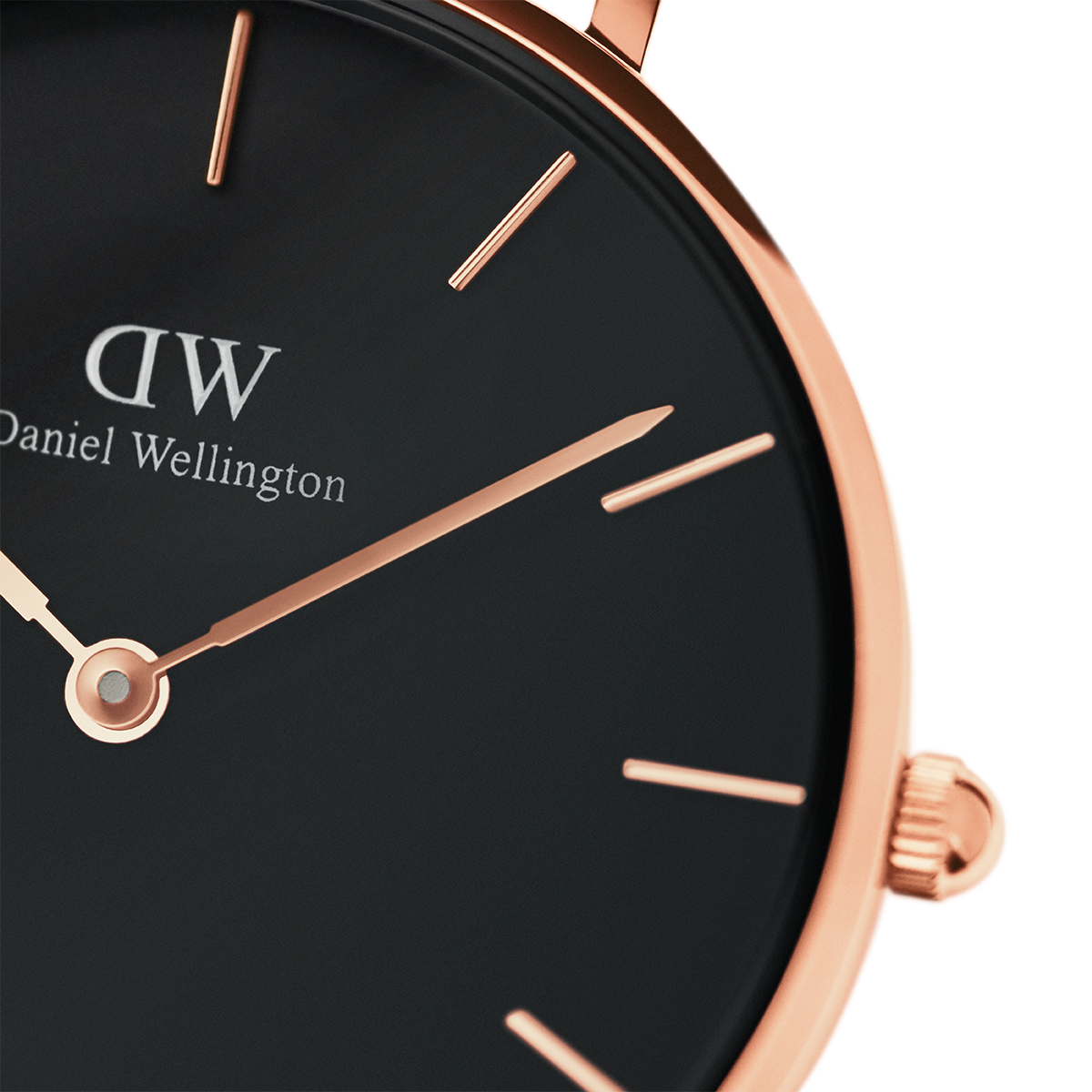 Petite Melrose Black Rose Gold