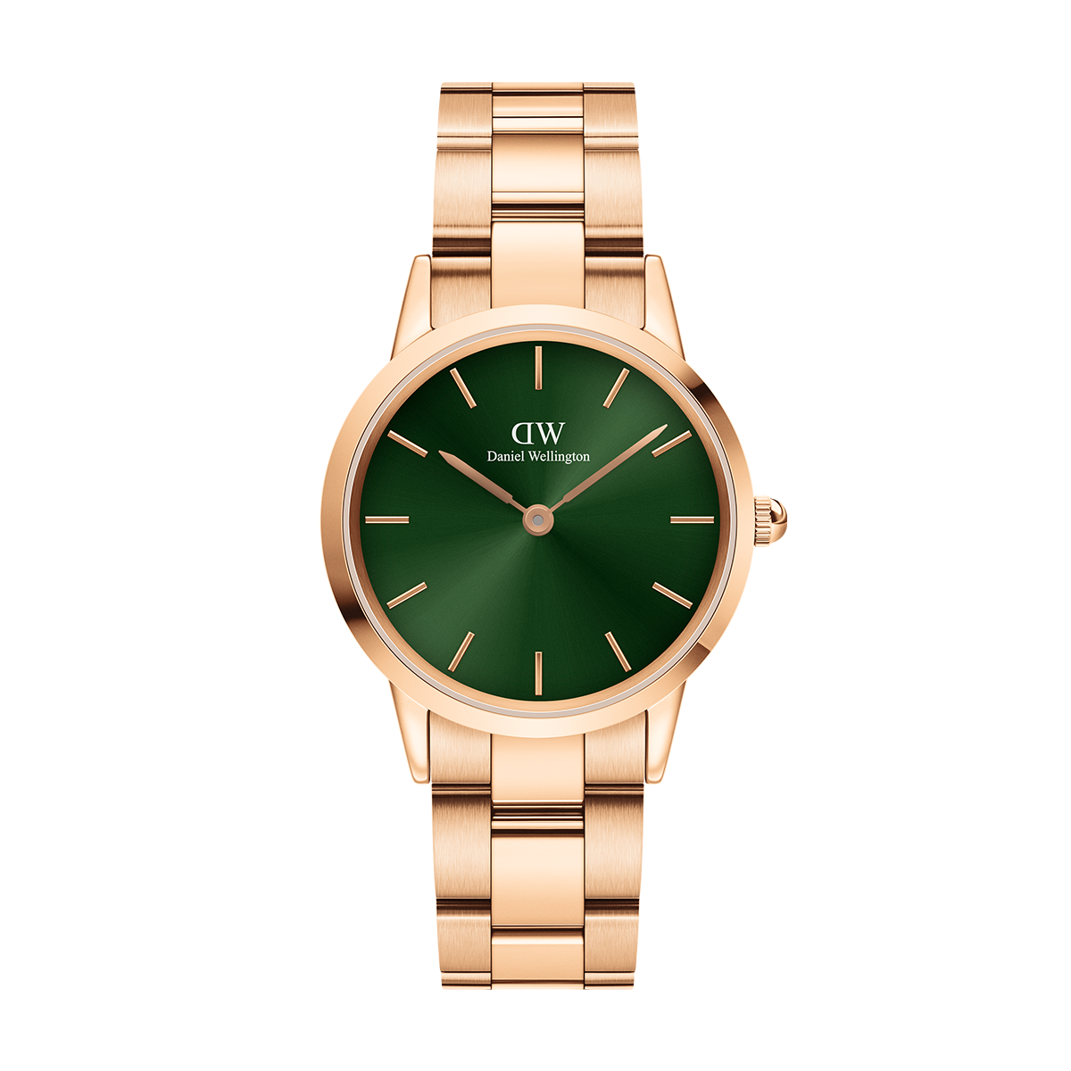 Iconic Link Emerald Green Rose Gold
