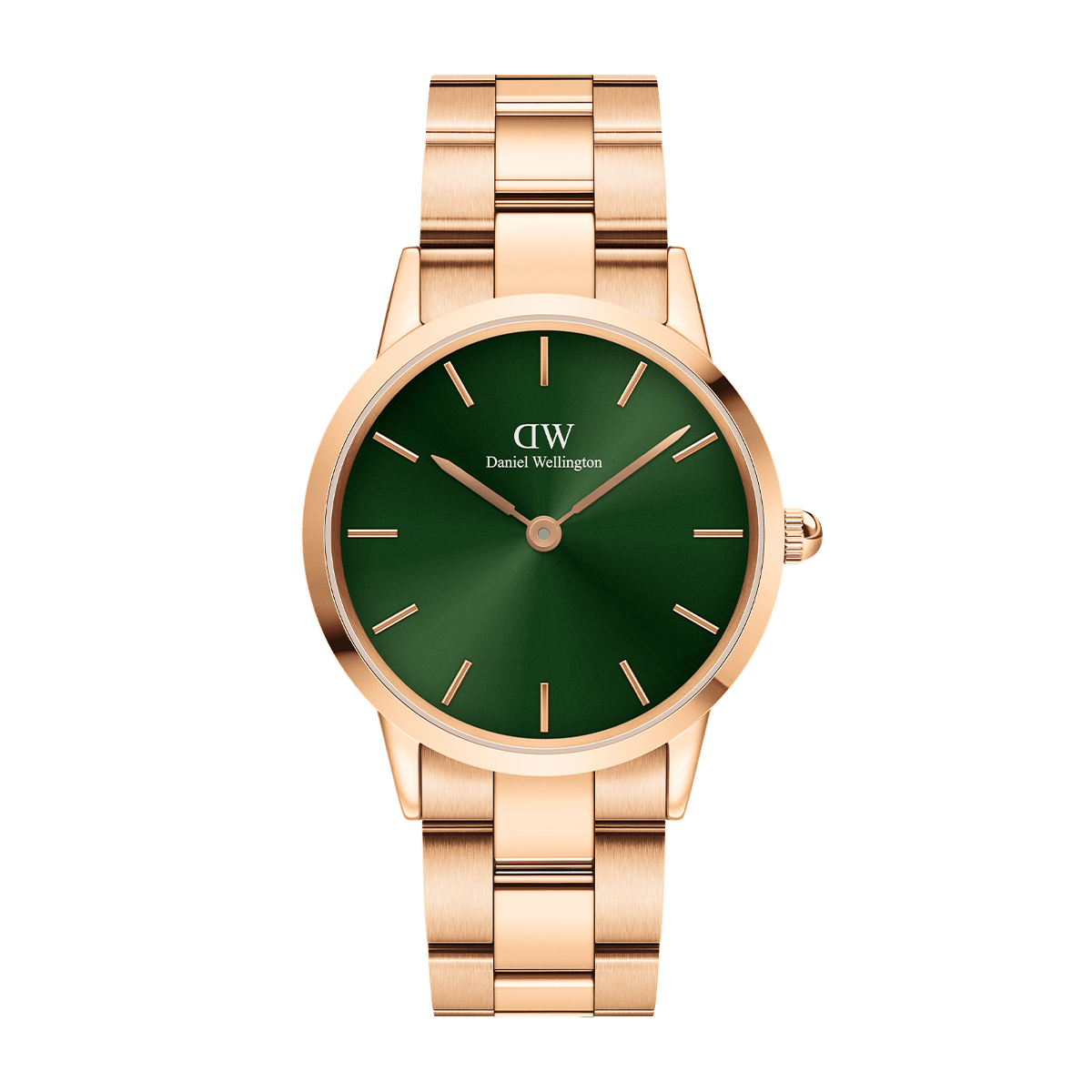 Iconic Link Emerald Green Rose Gold