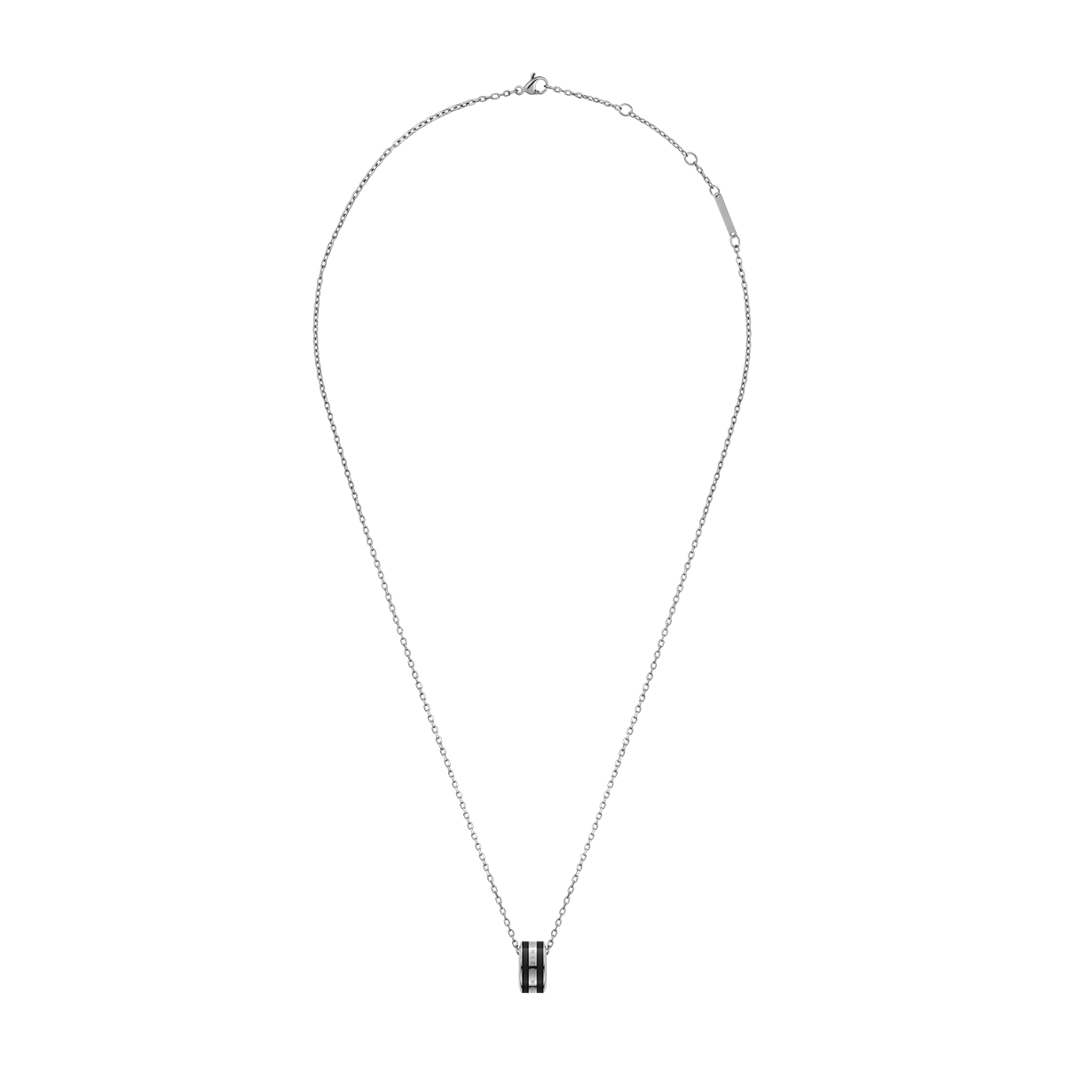 Emalie Necklace Silver Black