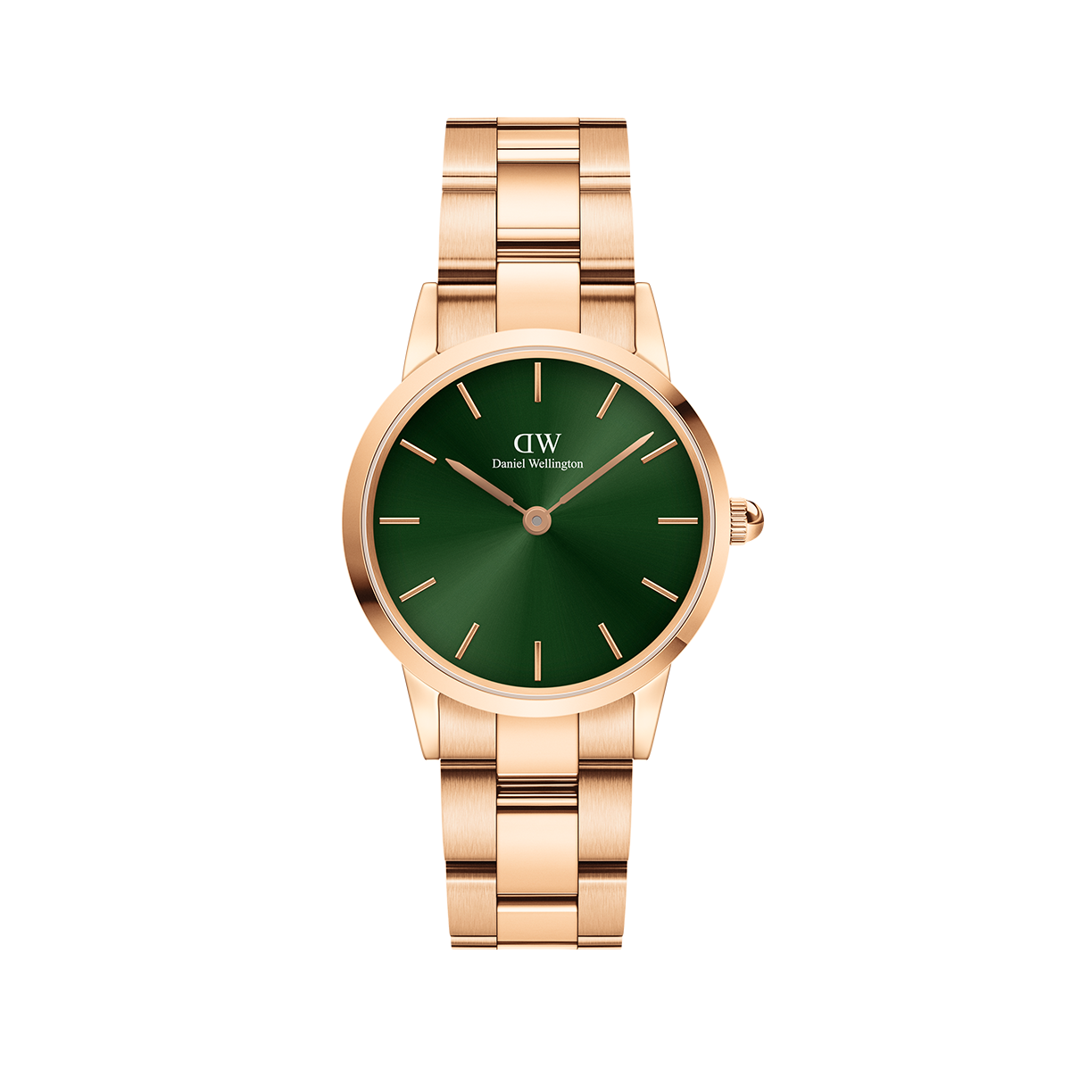 Iconic Link Emerald Green Rose Gold
