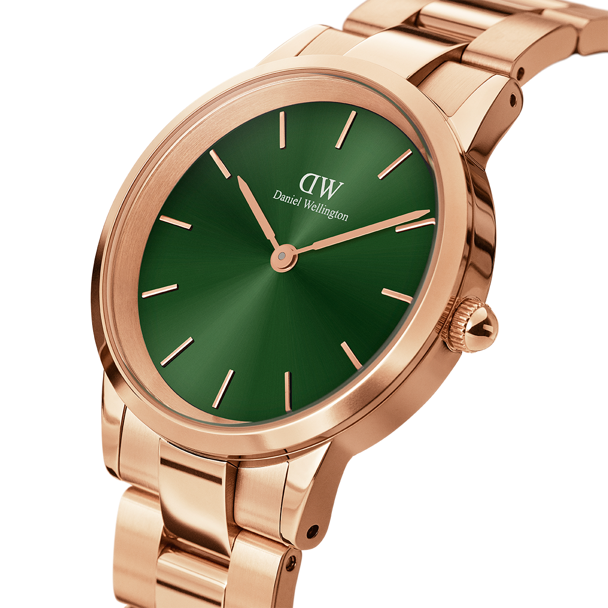 Iconic Link Emerald Green Rose Gold
