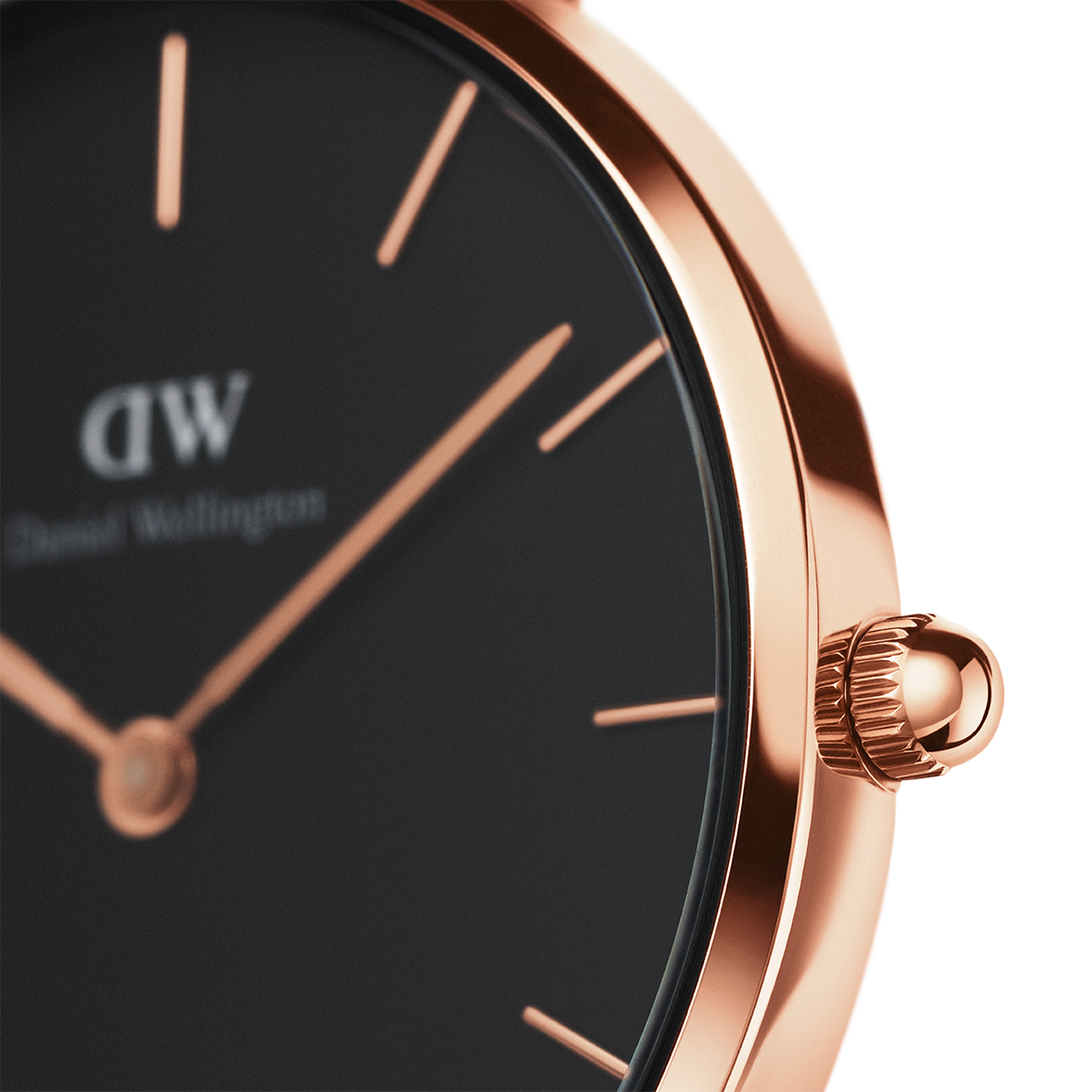 Petite Melrose Black Rose Gold