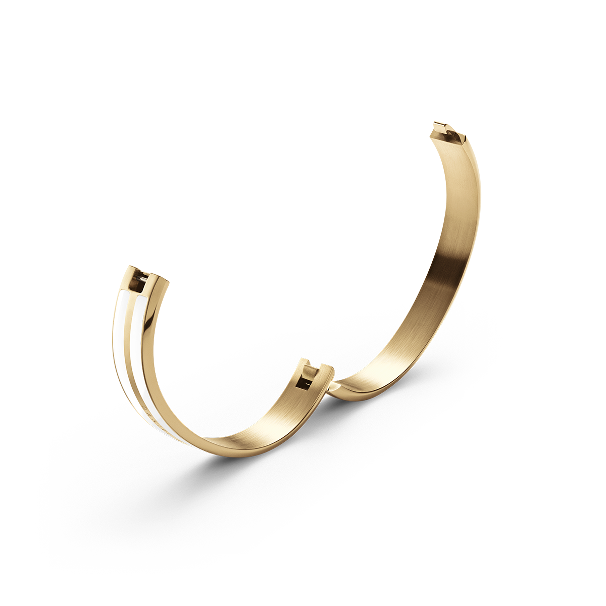 Emalie Infinite Gold Satin White