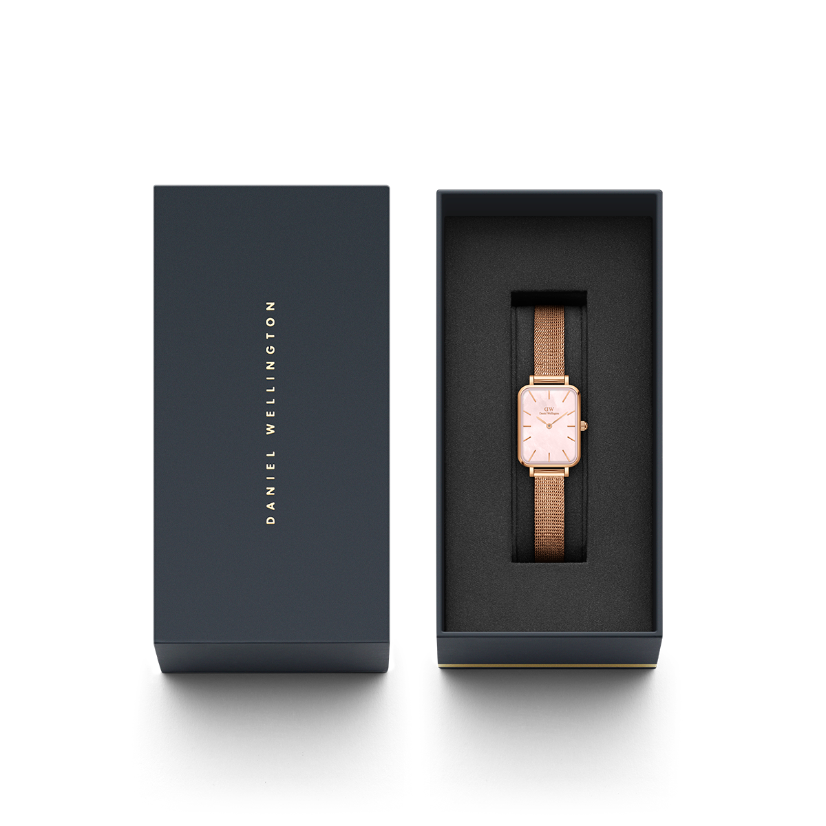Quadro Pressed Melrose Pink MoP Rose Gold