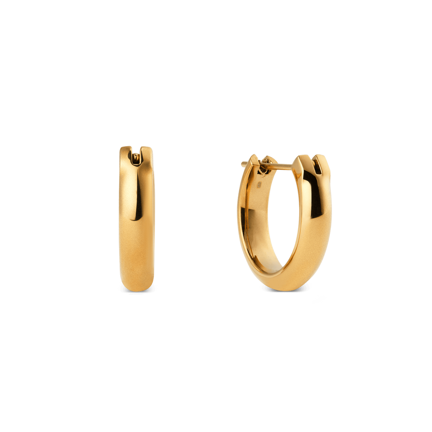 Arch Earrings Gold 12mm