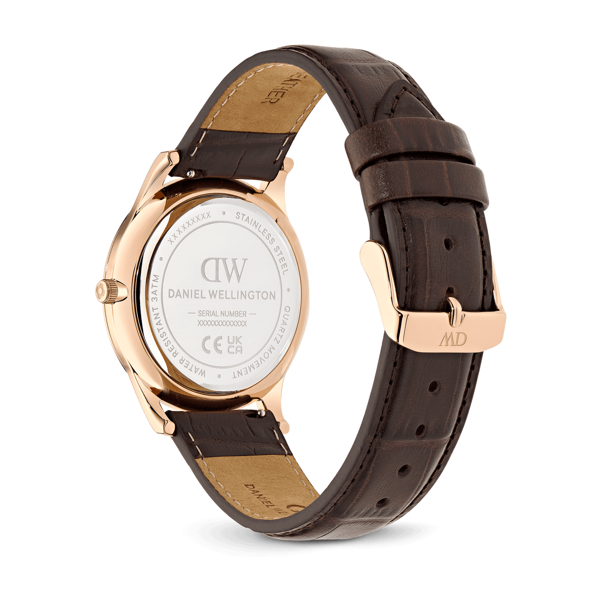 Pathfinder Brown-Croc Frost-White Rose Gold