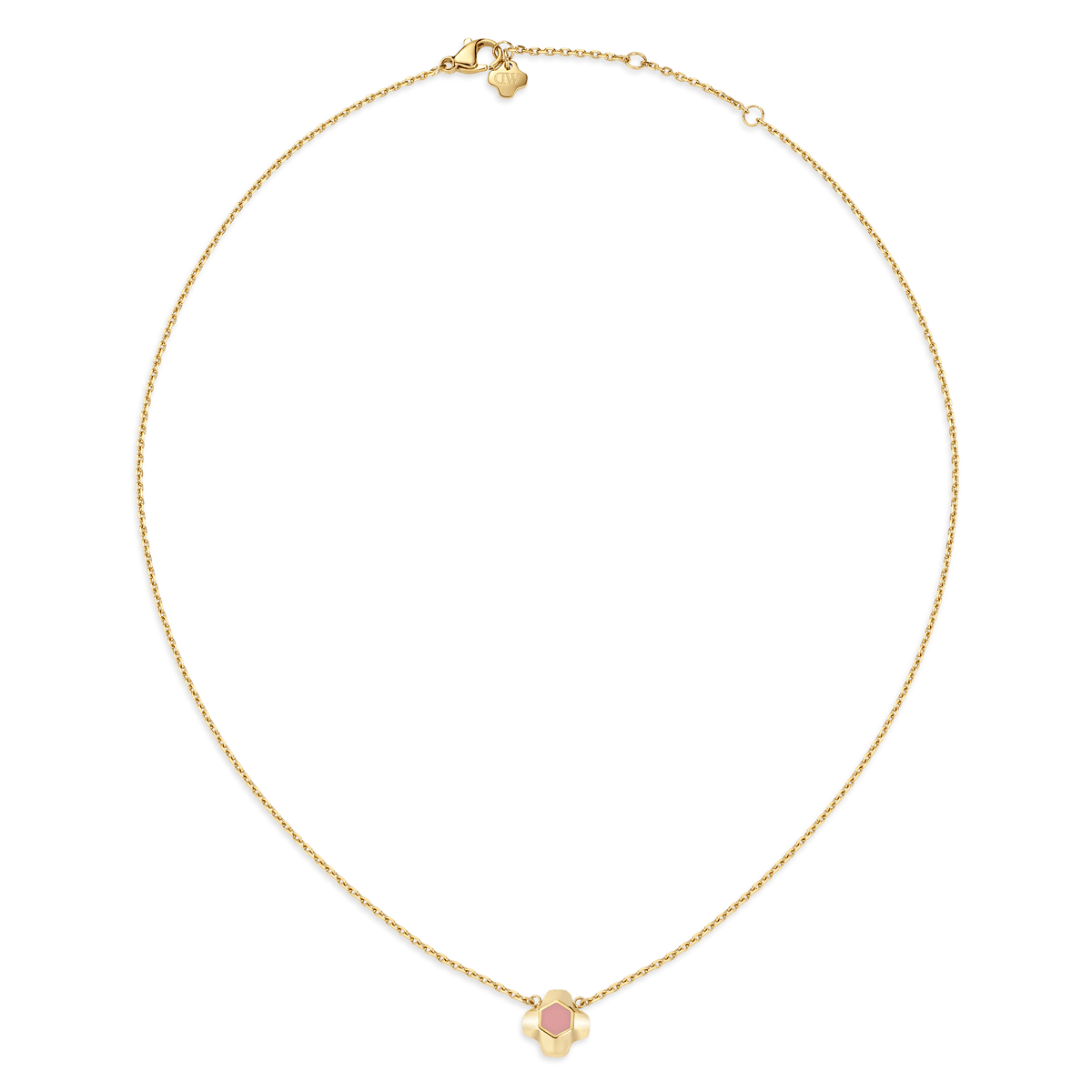 North Star Necklace 1 Small Apricot Enamel Gold