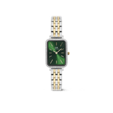 Quadro Lumine Bezel 5 link Two Tone Emerald