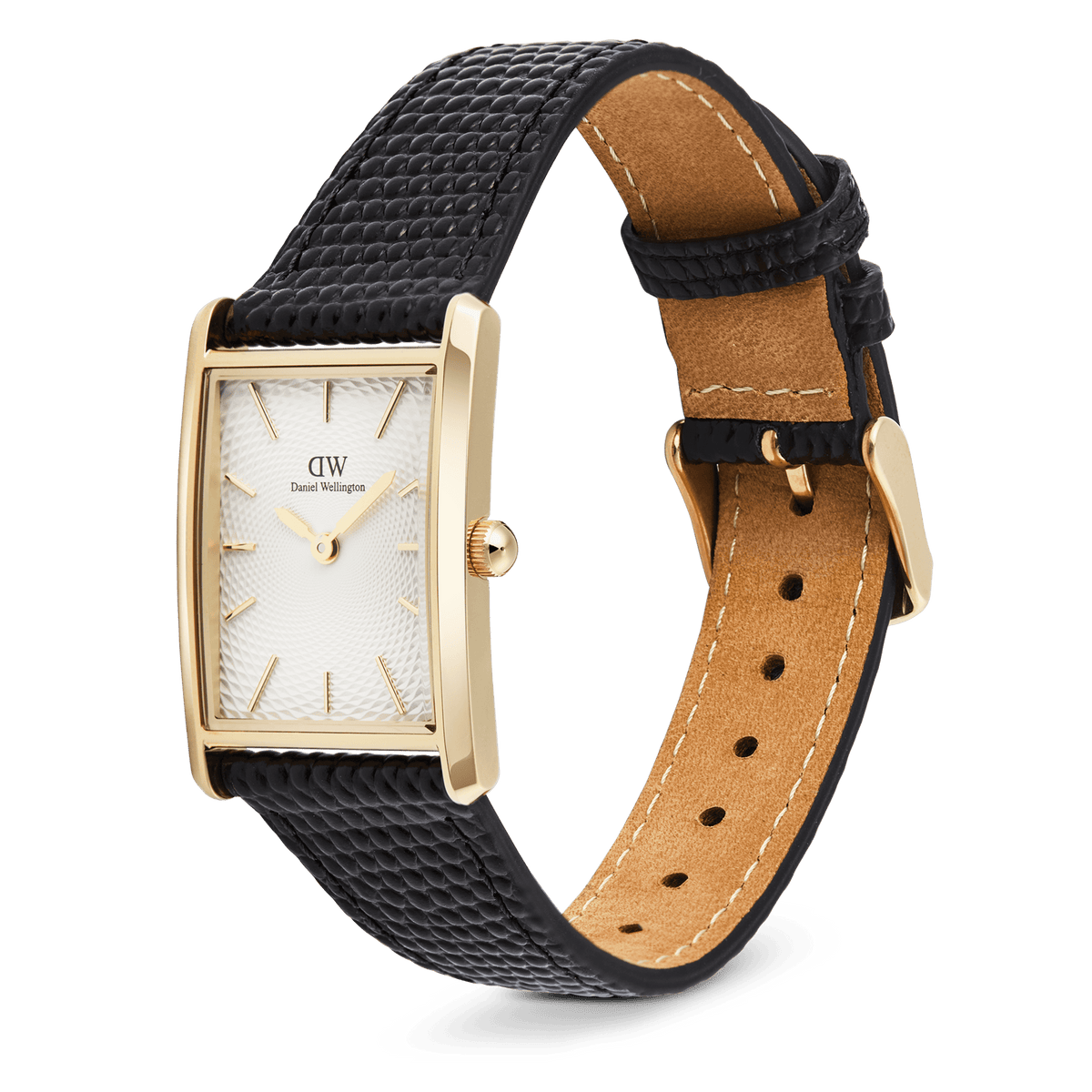 Bound Black Lizard White Guilloché Gold