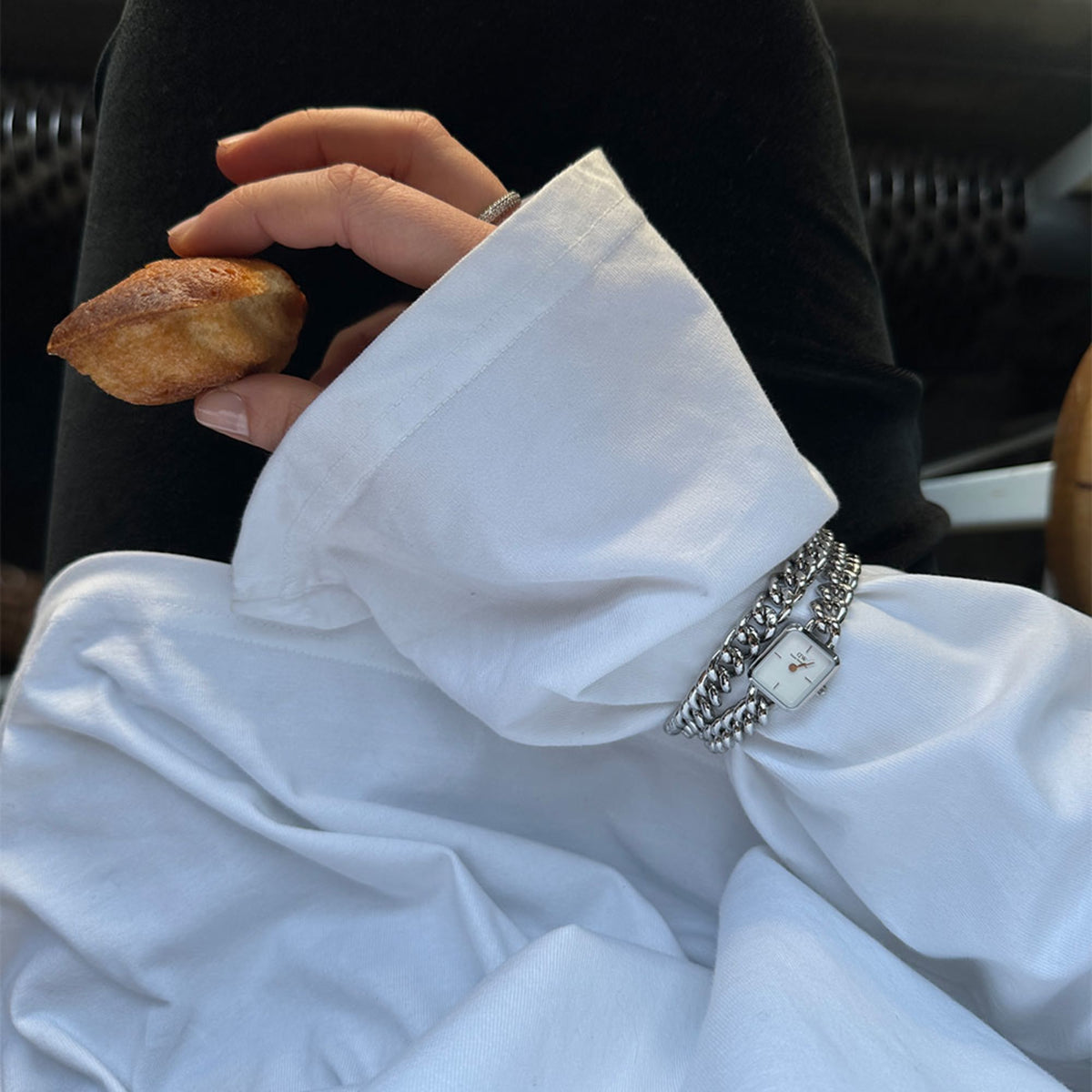 Jolie + Chunky Chain Bracelet Silver