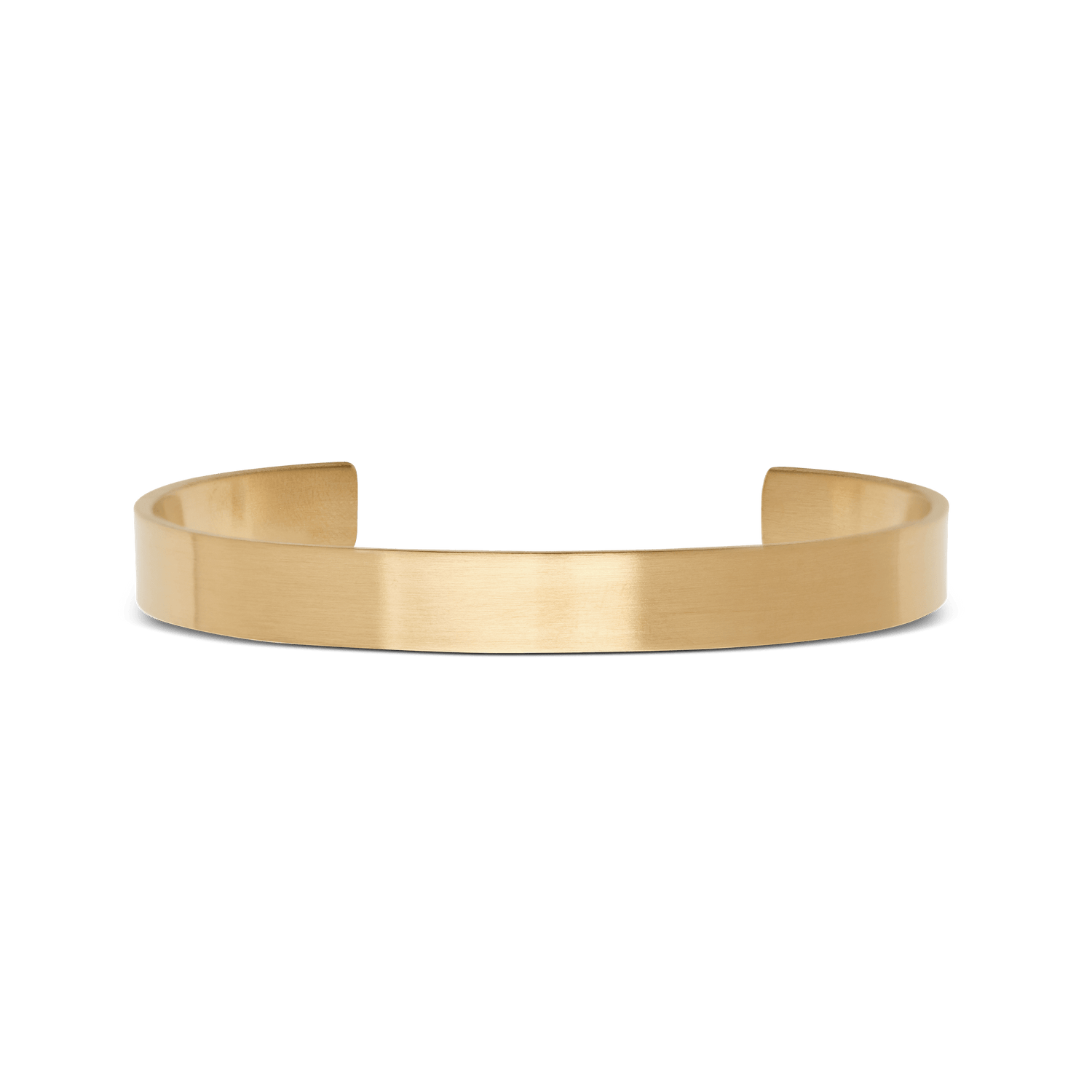 Line Cuff Brushed Gold 7mm