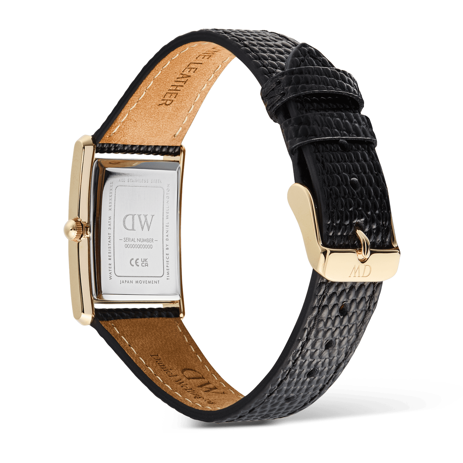 Bound Black Lizard White Guilloché Gold