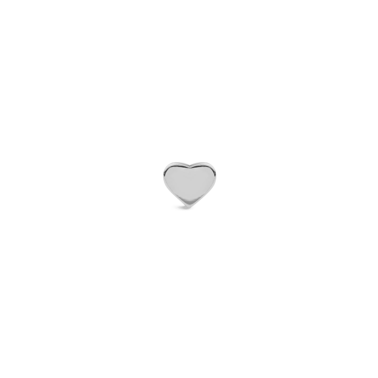 Heart Stud Silver