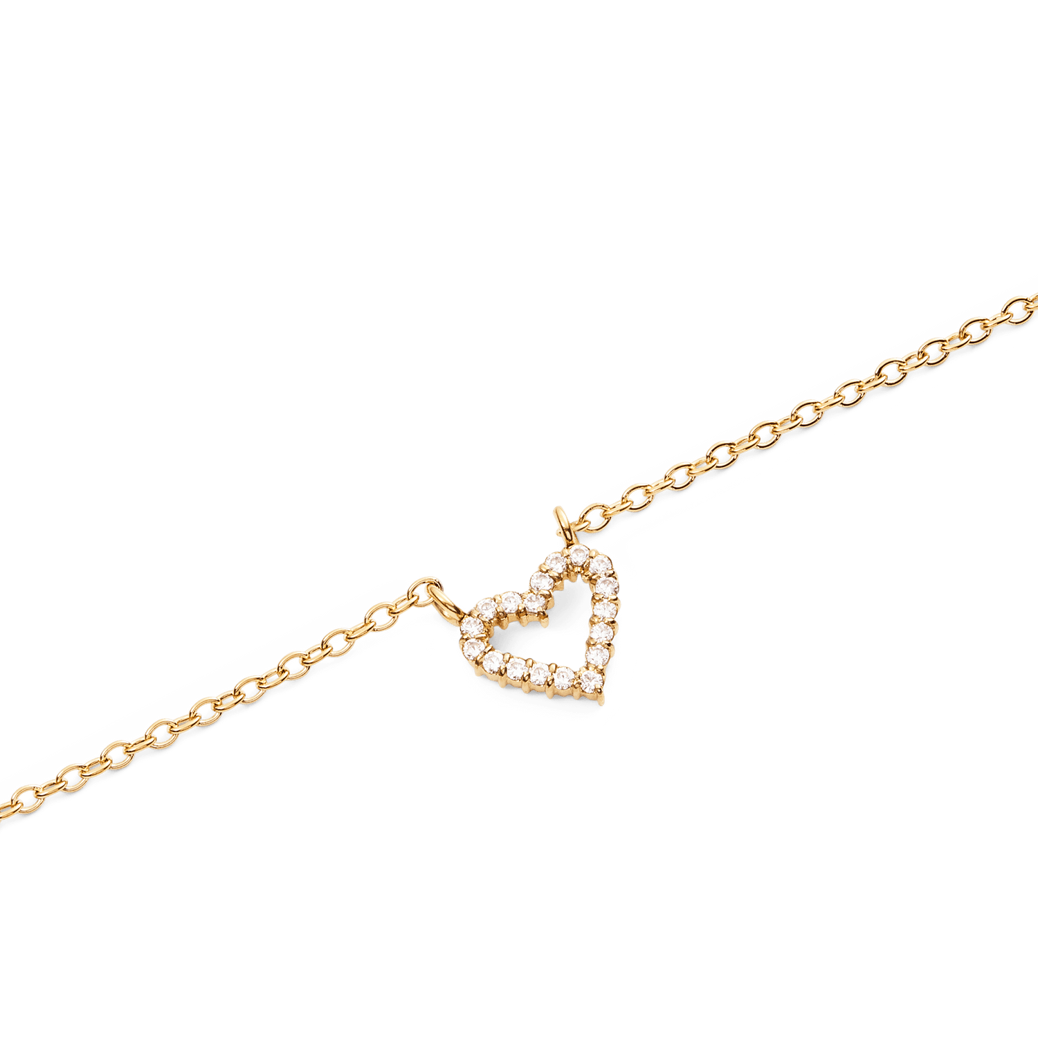 Mirelle Heart Necklace Gold