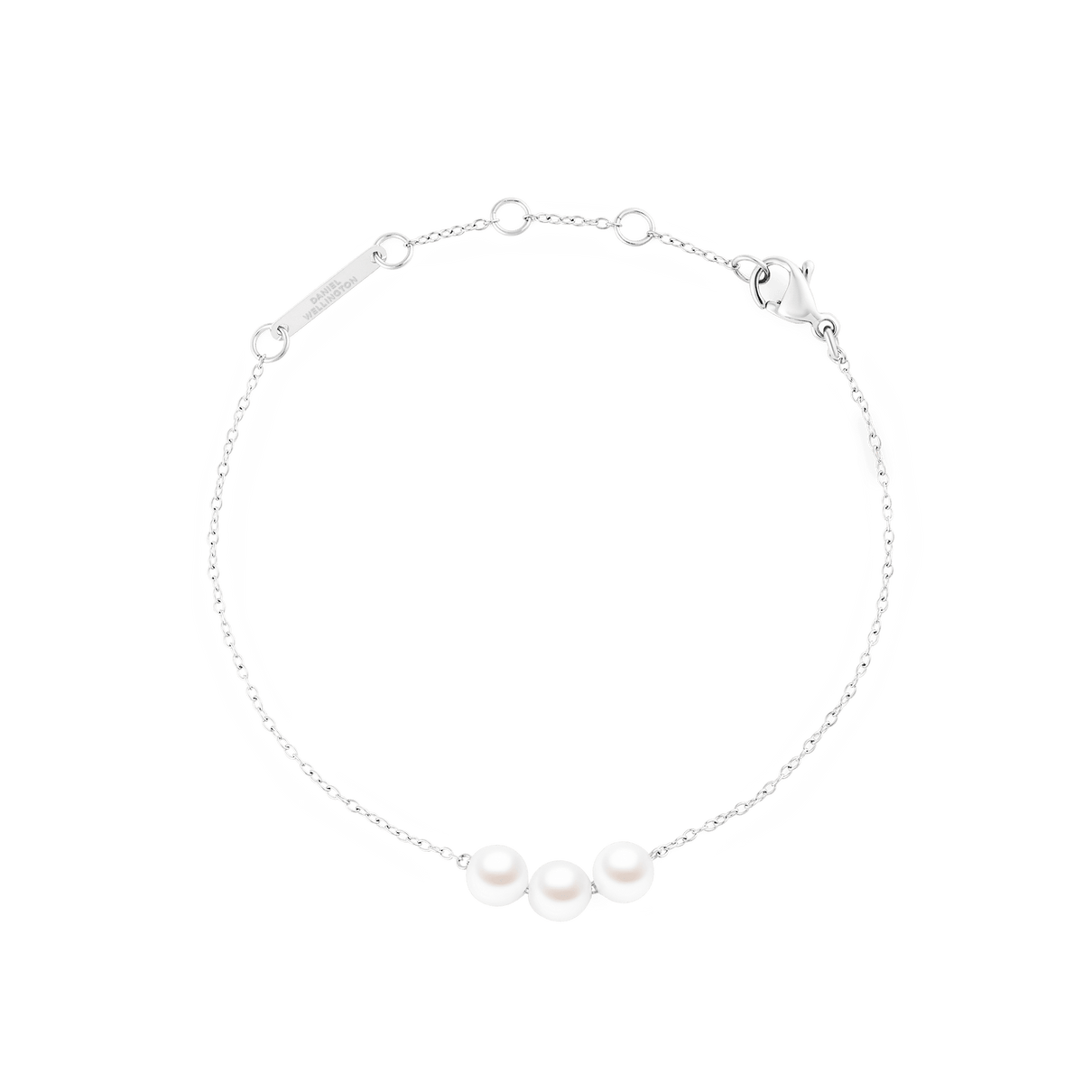 Pearl Trio Bracelet Silver
