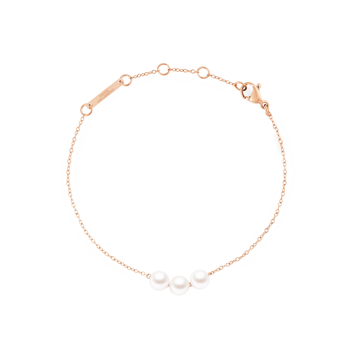 Pearl Trio Bracelet Rose Gold