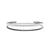 Classic & Tennis Bracelet Nightfall Silver