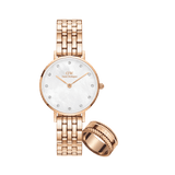 Petite Lumine 5-Link Melrose + Elevation Ring Rose Gold