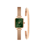 Quadro Mini Melrose + Emerald Classic Bracelet Rose Gold