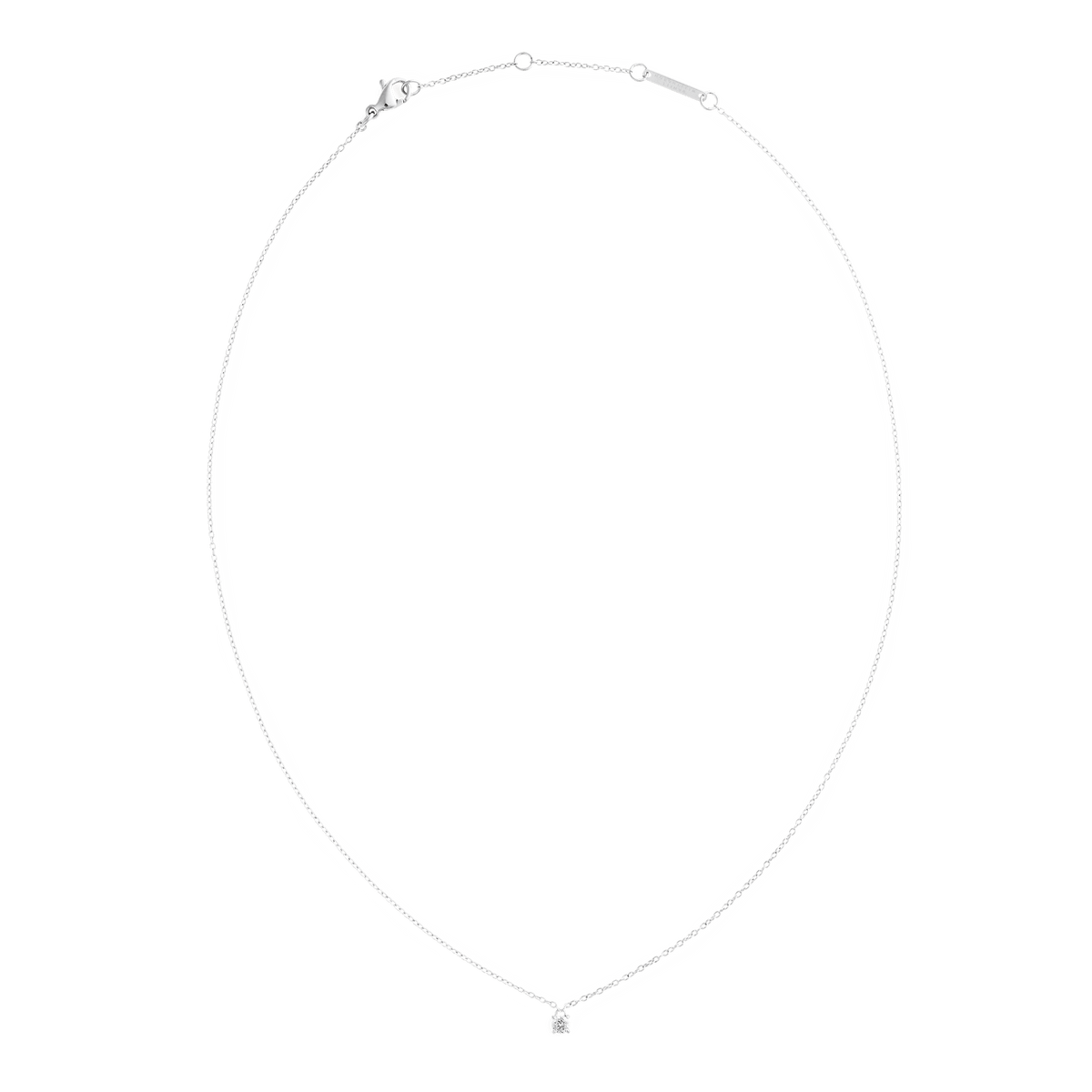 Mirelle Solitaire Necklace Silver