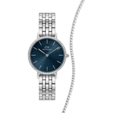 Petite Bezel Arctic Tennis Bracelet Silver