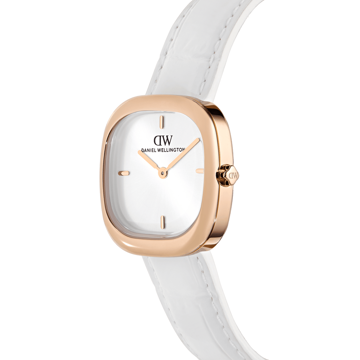 Corta White-Croc Rose Gold