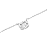 Crystal Zodiac Chain Necklace Silver