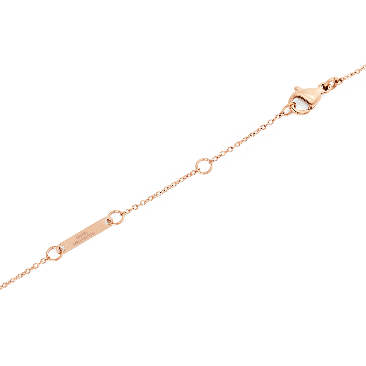 Pearl Step Necklace Rose Gold